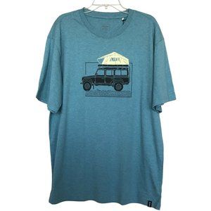 Prana Men's Journeyman Camp Life T-Shirt Size XXL 2XL Aqua Hiking $39 New